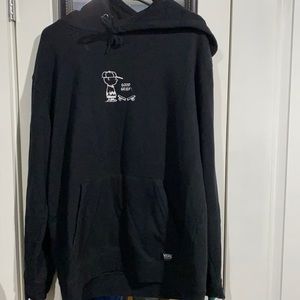 Men’s XL Black Vans hoodie (peanuts) addition.